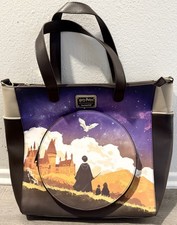 Harry Potter Hogwarts Starry Sky Convertible Backpack & Tote Crossbody Bag RARE