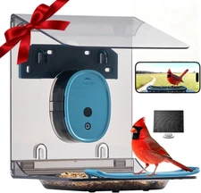Smart Bird Feeder with Camera Solar Powered 4K Camera for Outdoor No Subsciption