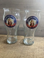  Samuel Adams 30 yr anniversary Boston Lager 16 oz. glasses  set of 2 exc. cond.