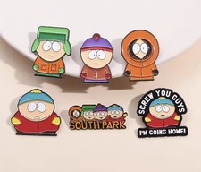Brand New SOUTHPARK Enamel & Metal Pin Badge Badges X 6 SET SOUTH PARK