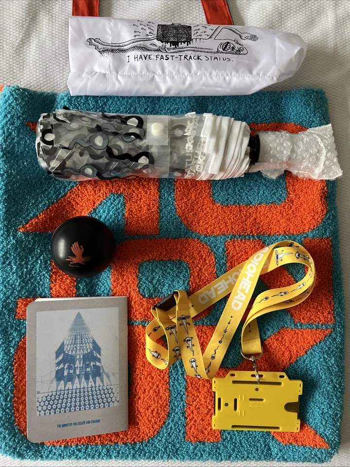 Radiohead European Tour VIP Exclusive Merchandise Tote Bag and Accessories - Image 2 of 2