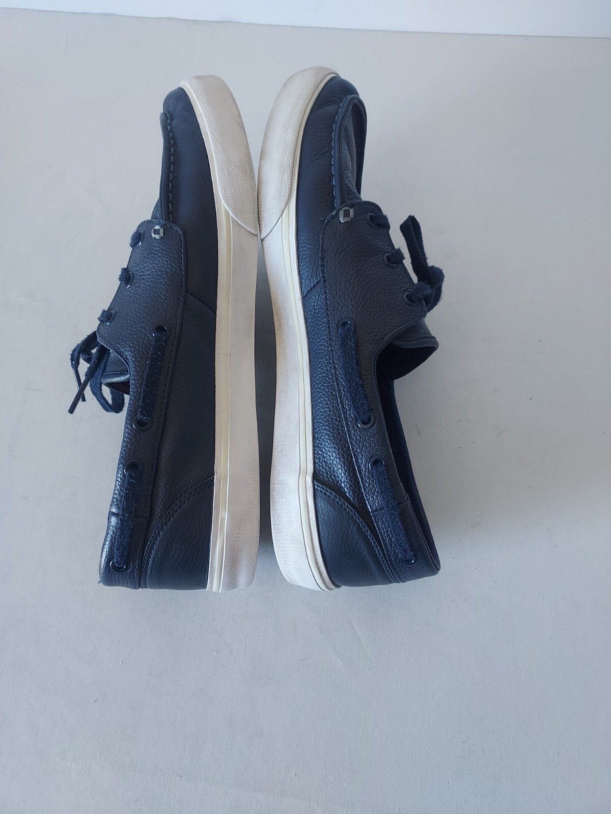 Lacoste Sport Keel Sep 2 Leather Boat Shoes Lace Ortholite Blue-White Men US11.5 thumbnail 4