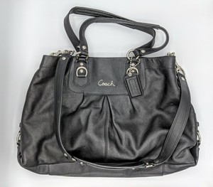 coach black and gold purse