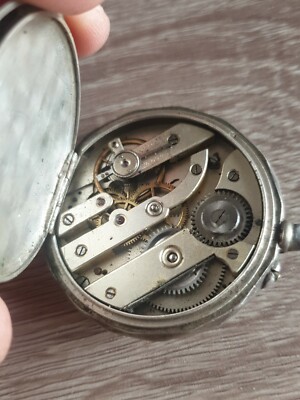 Montre Gousset Argent Poinçonné - Mécanique Manuelle - Années 1900 - Pour Pièces