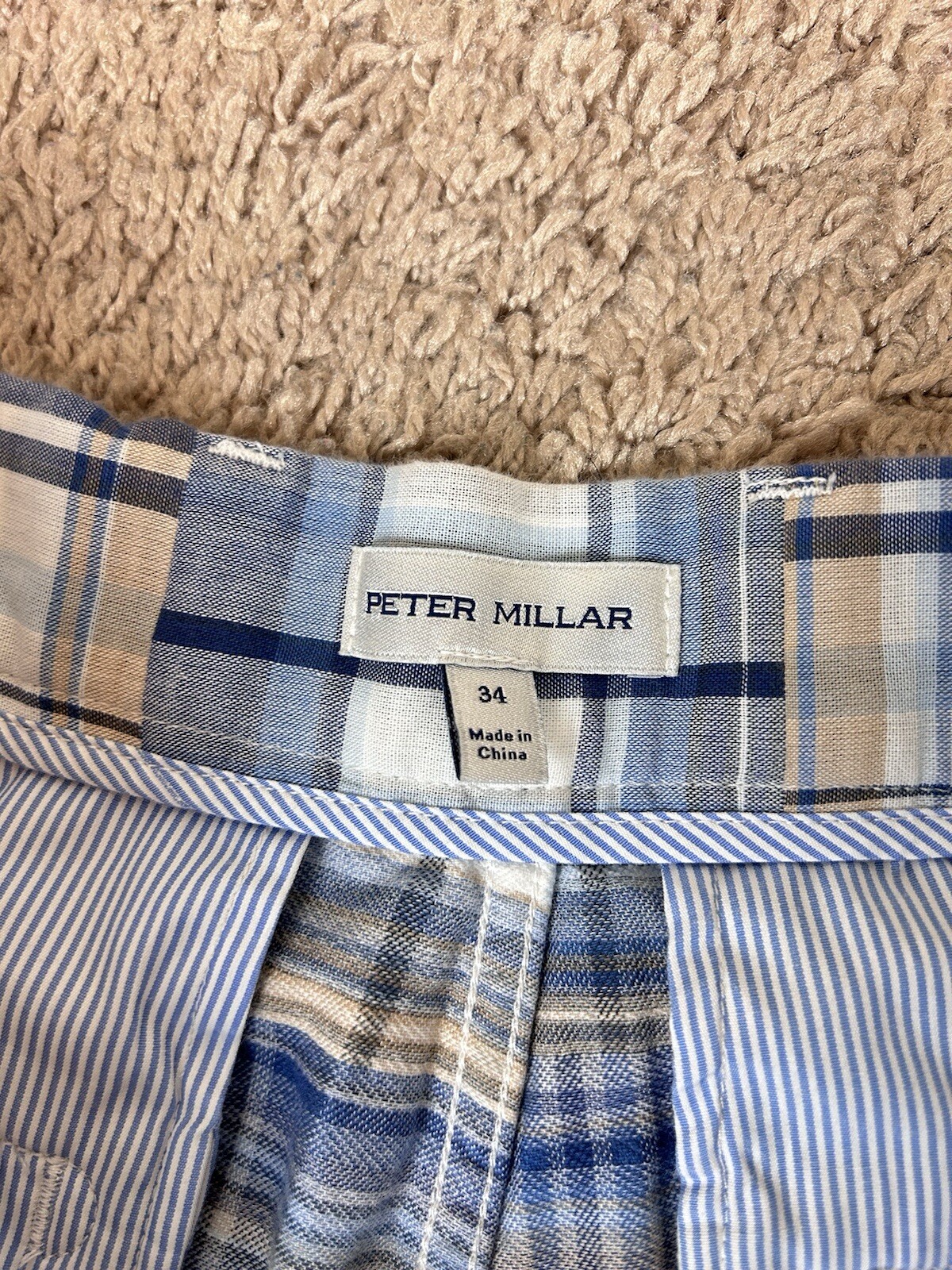Peter Millar Golf Plaid Madras Patchwork Preppy S… - image 5