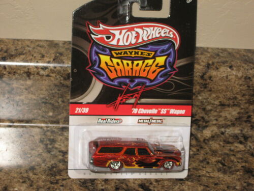 Hot Wheels Wayne's Garage '70 Chevelle SS Wagen signierte Initialen echte Fahrer 1970 - Bild 1 von 2