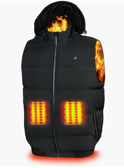 Giacca Riscaldata Elettrica USB per Uomo con powerbank incluso
