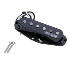 Wilkinson M Series Black High Output Alnico 5 Single Coil Guitar Bridge Pickup