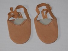 Stelle Pirouette Half Sole Ballet Shoes Tan 10.5 11 11.5 Adult Size