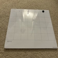 Magnetic Monthly Calendar Dry Erase Board, 13.5 By 13.5