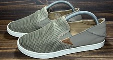 Olukai Pehuea Womens Size 9 Grey Shoes Drop Heel Sneakers