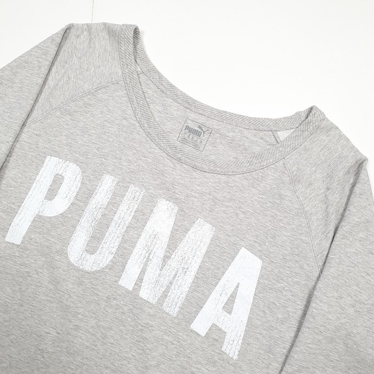 Womens PUMA Spellout Cotton Crewneck Jumper Sweatshirt 14 image 3