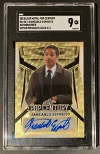 2023 Leaf Metal Pop Century Giancarlo Esposito Gold Super Auto 1/1 Star Wars