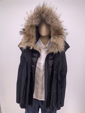 NEU Luxury Original WOOLRICH Damen Daunen Jacke 3in1 Echtfell/Pelz Große-M.