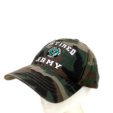 Rapid Dominance - Retired Army - United States Army - Green Camo Hat - Acrylic