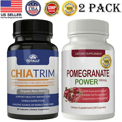 Chia Seed Weight Management & Pomegranate Extract Antioxidant Support 60 Caps