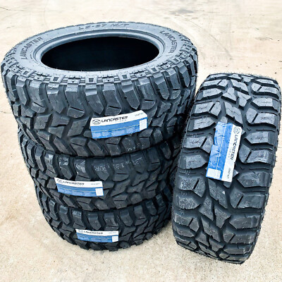 4 New Lancaster LS-57 R/T Tires – 33X12.50R20 Load E 10-Ply Rugged Terrain