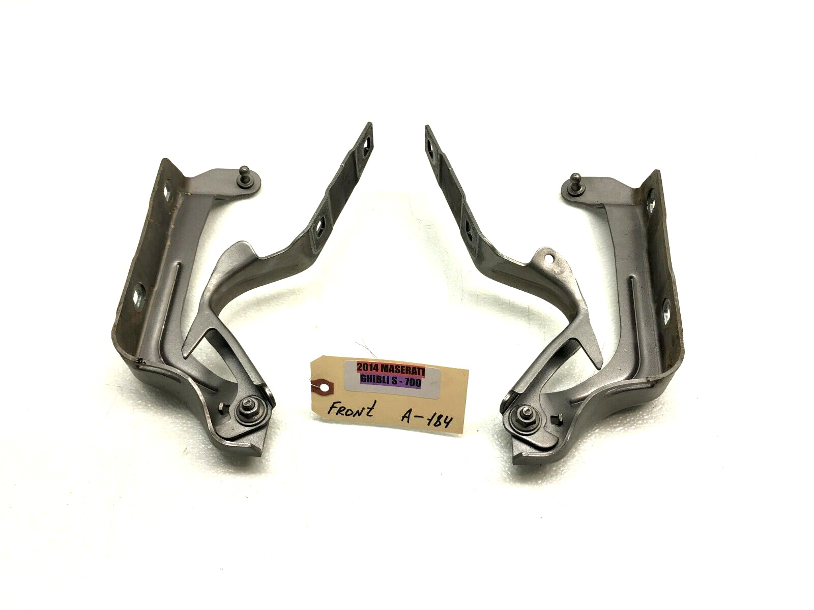 2014-2019 MASERATI GHIBLI S Q4 HOOD HINGES SET X2 OEM.