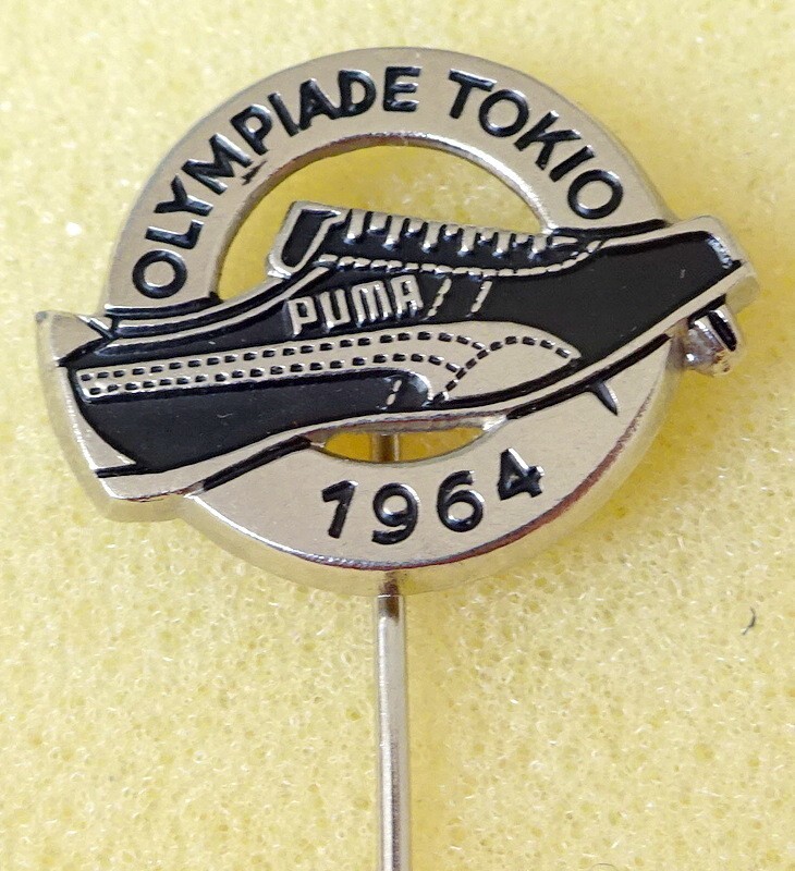 オリンピック　デイピン　(購入の際コメントください！) 1964 TOKYO Olympic Games PUMA Shoes SPONSOR Pin BADGE | eBay
