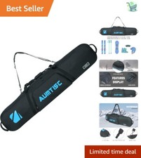 Large Capacity Snowboard Bag - Unpadded, Water-Resistant with Easy Carry Design