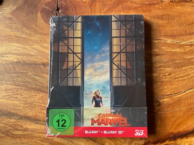 Captain Marvel Blu Ray 3D Limitierte Sterelbook Edition original verpackt