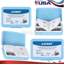 50Sets AZDENT Dental Orthodontic Buccal Tube 1st 2nd Molar Tube Roth MBT 022/018