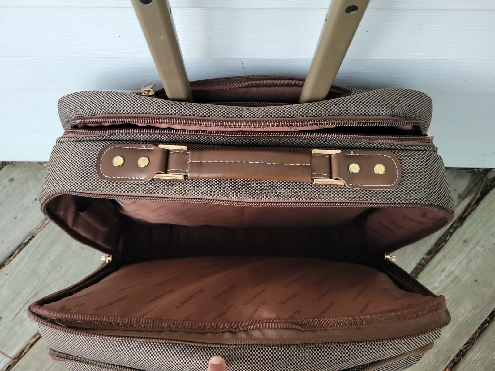 London Fog Underseat 15Inch Under Seat Airplane Bag for Travel Rolling