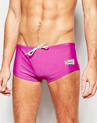 men's european style swim trunks