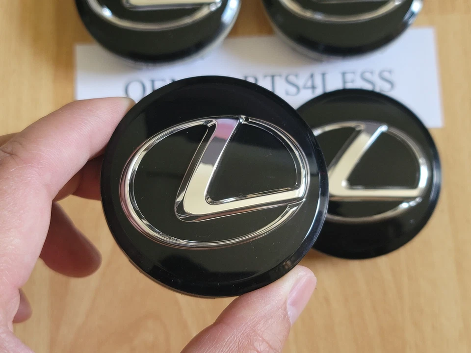 4x Genuine OEM 2021-2024 Lexus F-Sport 62mm center caps P/N 42603-53140 - Imagem 2 de 4