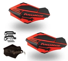 Powermadd Sentinel Hand Guards Kit Red Black Armor Mount Banshee Raptor 660 700