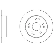 Apec Blue Brake Disc - Rear SDK6278 Fits Honda Civic & Integra - OE Spec.