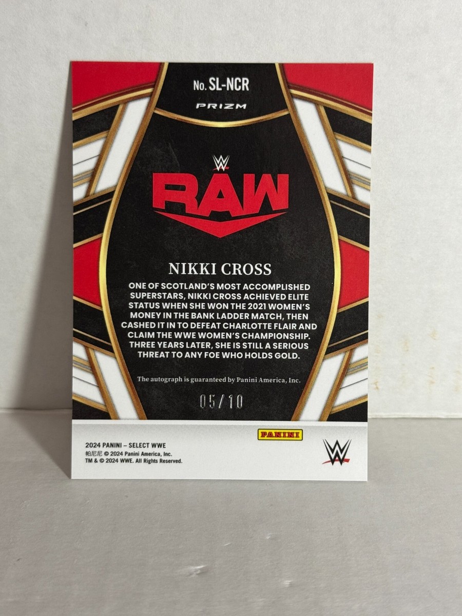 2024 Panini Select WWE Selective Signatures Auto Gold Prizm Nikki