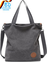 Jansben Damen Canvas Handtasche Schultertasche Casual Multifunktionale UmhäNgeta