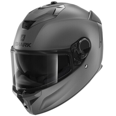 SHARK SPARTAN GT BLANK PLAIN MAT AMA ANTHRAZIT INTEGRALHELM MOTORRADHELM