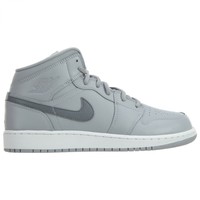 Air Jordan 1 Mid Big Kids 554725-033 Cool Wolf Grey White Shoes Youth Size 6.5 on sale Air Jordan 1 Mid Big Kids 554725-033 Cool Wolf Grey White Shoes Youth Size 6.5 on sale