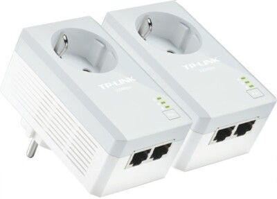 TP-LINK TL-PA4020P-KIT AV500 2-Port Powerline bis zu 500 Mbit Datenübertragungs