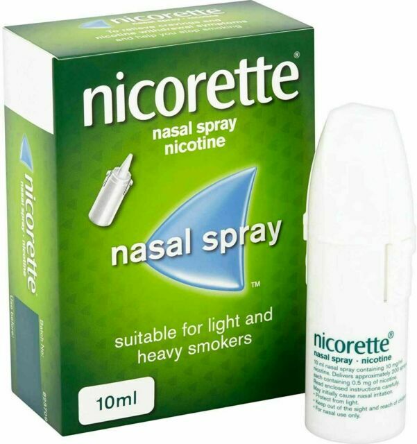 Nicorette Nasal Spray Stop Smoking Aid Helps Quit Cravings Relief