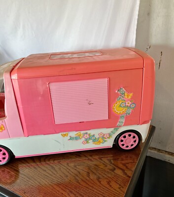 Barbie Dream Camper RV 1996 Vintage Mattel – Camping-car Rose Pliable Incomplet