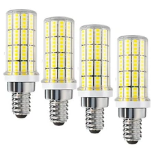 4 Pack E12 20W LED Corn Light Bulb 5000K for Ceiling Fan, Pendant, Wall Sconces