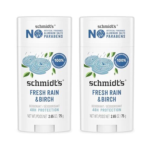 Schmidt's 100% Natural Origin Deodorant Stick Fresh Rain & Birch 2 oz (2 
