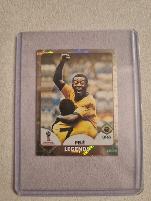 PELE #668 Sticker Panini World Cup Russia 2018 LEGENDS MINT-RARE-FOIL 