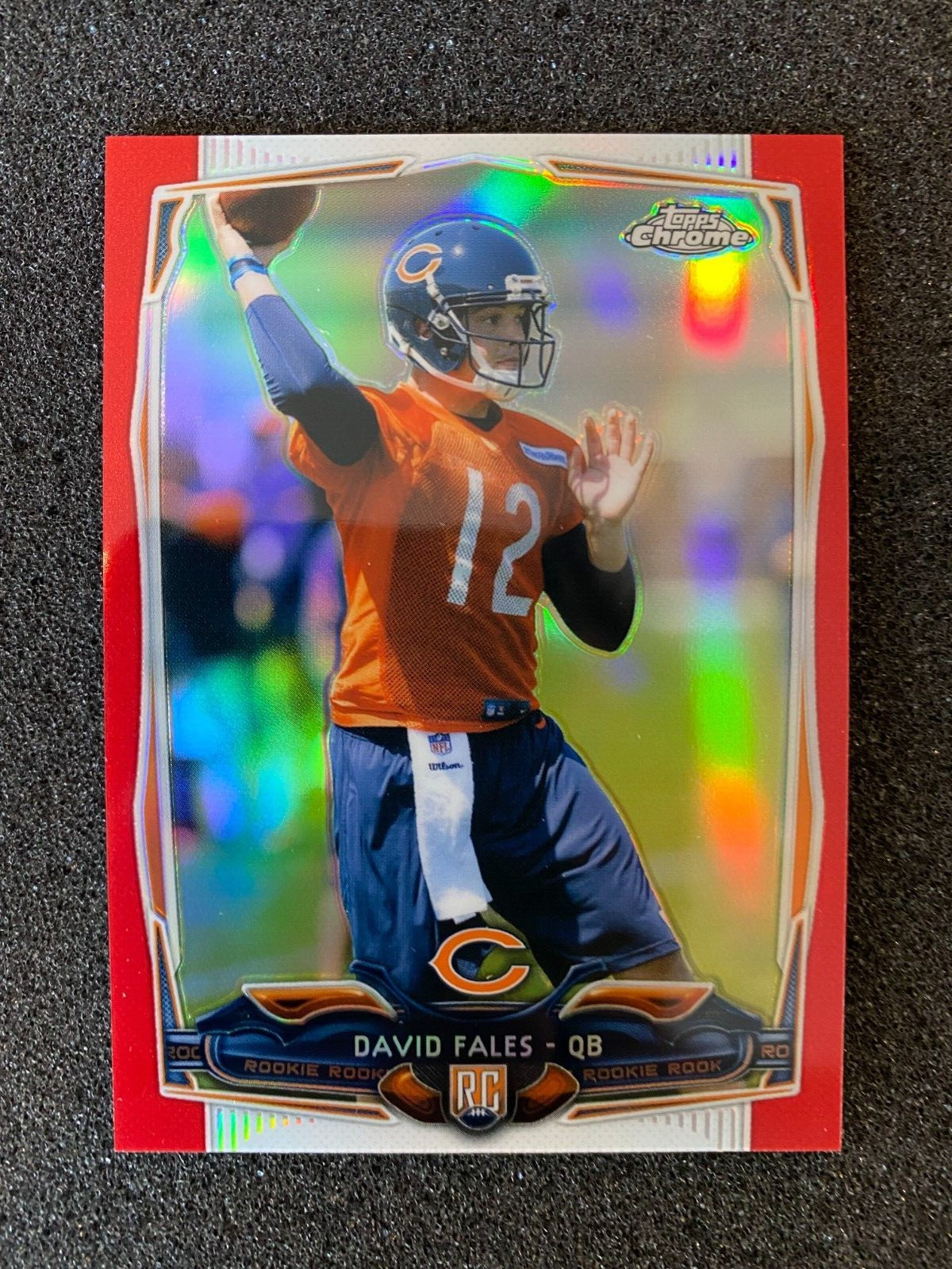 David Fales Topps Chrome Mini #168 Red Refractor