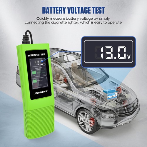 Car Battery Capacity Tester Battery Voltage Display 12V/24V for Vehicles - Foto 3 di 9