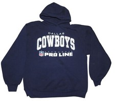 Vintage 1995 Dallas Cowboys Authentic Pro Line NFL Hoodie Sweatshirt Large