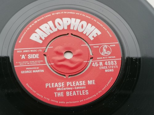 THE BEATLES PLEASE PLEASE ME 45 UK 1982 RED PARLOPHONE 45 R 4983 - Picture 5 of 8
