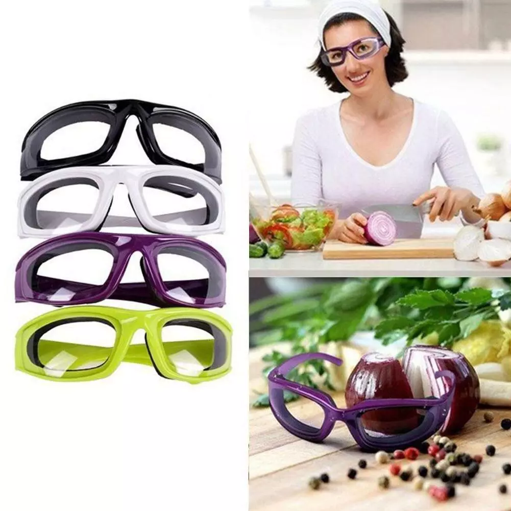 Herchr Anti-spicy Onion Cutting Goggles Anti-Splash Protective Glasses Eye Protector Kitchen Gadget, Onion Glasses, Onion Gogglees