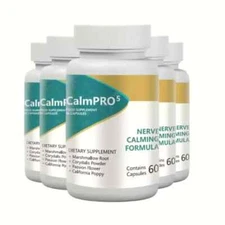 5-Pack CalmPro 5 Nerve Calming Support Formula Calm Pro 5 - 300 Capsules