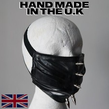 THE FEDERATION RUBBER FACE MASK RESTRICTIVE METAL SPIKES  WASHABLE 
