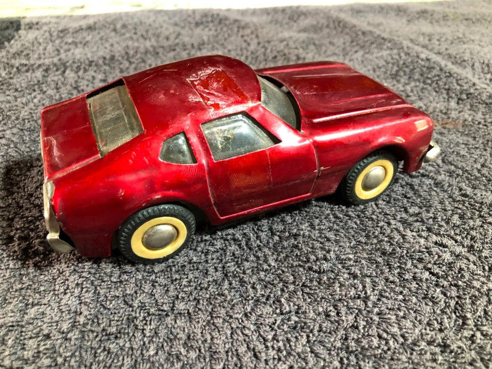 🚗 Macchina macchinina modello giocattolo VINTAGE latta ROSSO metallo - Immagine 2 di 4