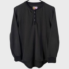 Burton Dry Ride Henley Shirt Black Women's Small Thermal Base Layer Pullover